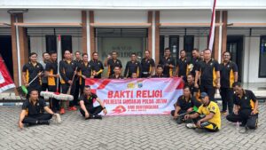 Polresta Sidoarjo Gelar Bakti Religi, Bersihkan Tempat Ibadah Jelang Hari Bhayangkara