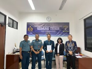 Implementasi Kerja Sama, Dosen Prodi Oseanografi UHT Jadi Penguji Sidang Tesis Pascasarjana STTAL