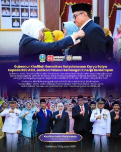 Gubernur Khofifah Sematkan Satyalancana Karya Satya kepada 600 ASN Pemprov Jatim, Jadikan Pelecut Semangat Kinerja Berdampak
