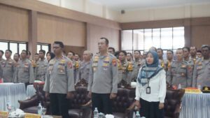 Polresta Sidoarjo Gelar Apel Bhabinkamtibmas, Sosialisasikan Aplikasi FASIH untuk Pendataan Lahan Jagung
