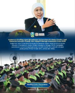 Khofifah: Ilmu, Amal, dan Ikhlas Bekal Utama Generasi Muda