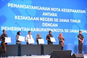 Pemkab Sidoarjo Tanda Tangani Nota Kesepakatan Restorative Justice dan Kesepakatan Bersama Pembangunan Daerah