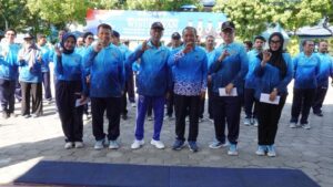 Rayakan Ulang Tahun Karyawan, Pejabat Yayasan Nala Gelar Senam Pagi dan Tasyakuran