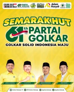 Semarak HUT ke-61 Partai Golkar di Sidoarjo, Gelar Rangkaian Acara Religi hingga Pagelaran Seni