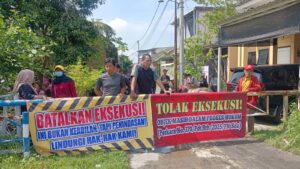 Eksekusi Lahan di Jumputrejo di warnai Aksi Protes Warga