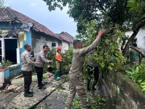 Hujan Deras Disertai Angin Kencang Rusak 18 Rumah di Prambon Sidoarjo