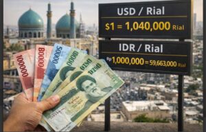 Mata Uang Iran Rontok, Rp1 Juta Jadi 59 Miliar Rial