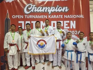 Tim Karate Koarmada II Raih Juara Umum pada Kejuaraan Open Tournament Karate Nasional Piala Kemenpora RI 2026