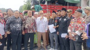 Empat Pimpinan DPRD Kabupaten Temui Laskar Janggolo