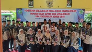 Pengundian Nomor Urut Cakades Siwalanpanji Berjalan Guyub dan Kekeluargaan