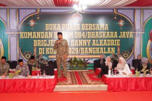 Danrem 084/Bhaskara Jaya Gelar Safari Ramadan dan Santuni Anak Yatim di Kodim 0829/Bangkalan