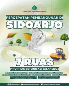 Sidoarjo Dikebut Jadi Mulus! Pemkab Percepat Betonisasi dan Perbaikan Jalan