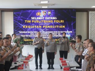 Puslitbang Polri Teliti Almatsus Dalmas dan Ketahanan Pangan di Polresta Sidoarjo