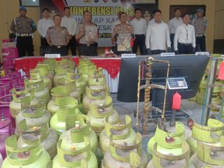 Ratusan Tabung Disita, Sindikat Oplosan Elpiji Digulung Polresta Sidoarjo