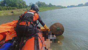 Tim SAR Temukan Pencari Ikan Tenggelam di Bengawan Solo Bojonegoro
