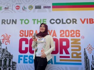 Senator RI Ning Lia Dorong Gaya Hidup Sehat Lewat Surabaya Color Run Festival 2026