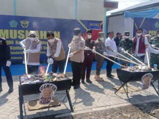 9 Juta Batang Rokok Ilegal Dimusnahkan, Pemkab Sidoarjo dan Bea Cukai Perketat Pengawasan