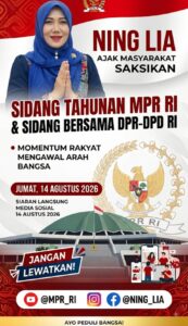 Kawal Arah Bangsa, Ning Lia Ajak Warga Tonton Sidang Tahunan MPR