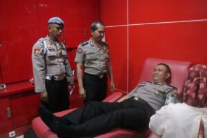 Gandeng Wartawan dan Netizen, Humas Polresta Sidoarjo Gelar Donor Darah